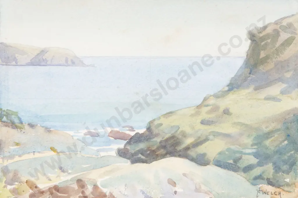 Nugent Welch (1881 - 1970) - Coastal Landscape Image 1++
