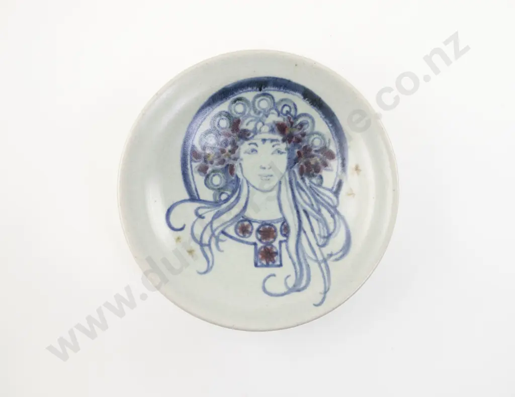 Large Pamella Annsouth Footed Stoneware Bowl Image 1++