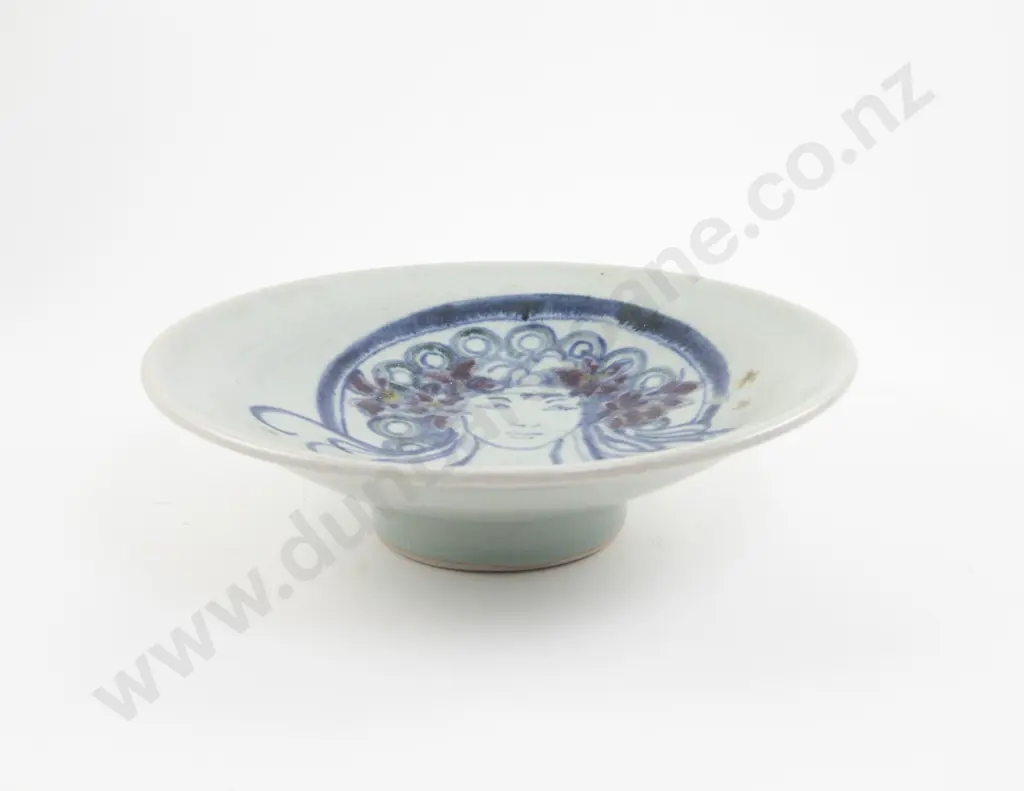 Large Pamella Annsouth Footed Stoneware Bowl Image 1++