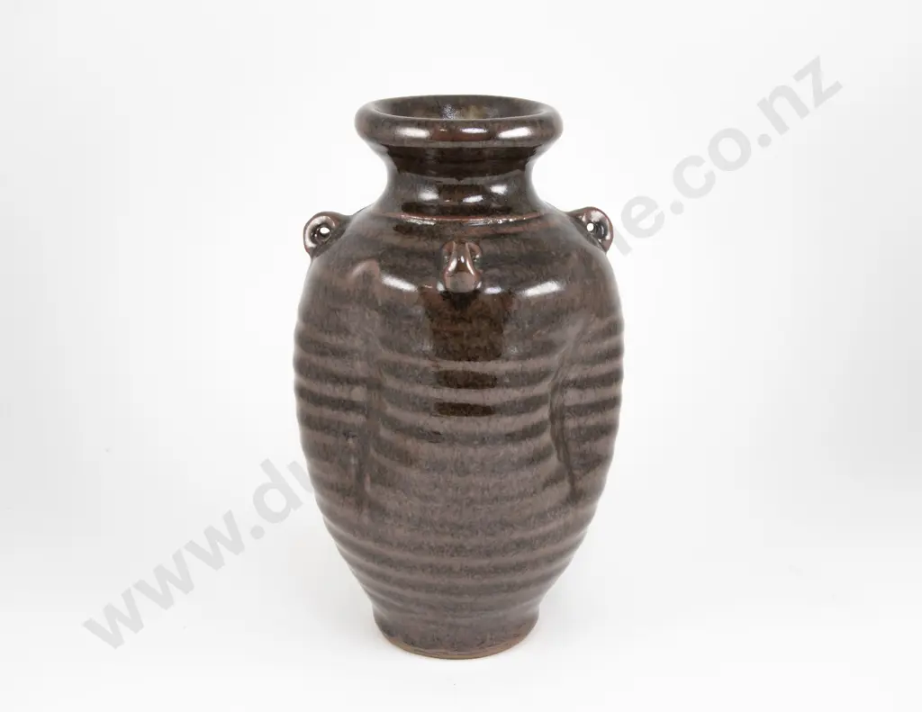 Mirek Smisek Tenmoku Glazed Vase Image 1++