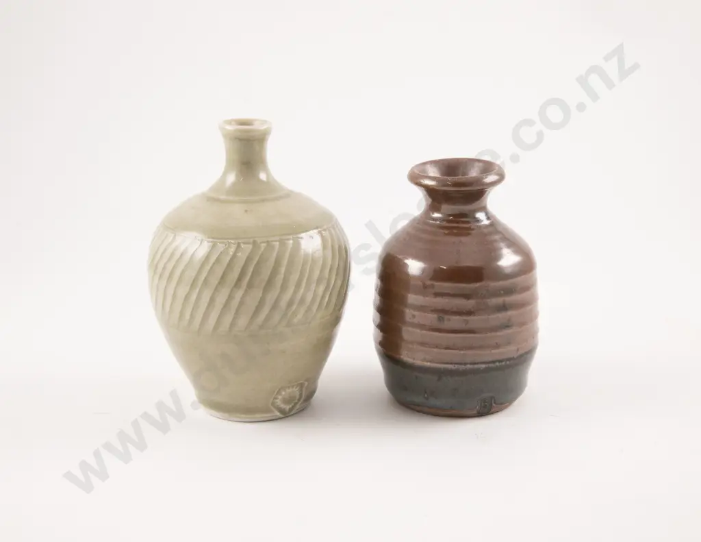 Small Mirek Smisek Celadon Vase & Other Image 1++