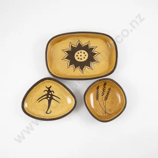 Three Dorothy Ewart Shallow Dishes