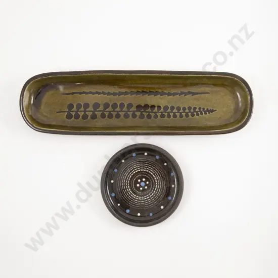 Dorothy Ewart Elongated Shallow Dish & Circular Shallow Dish