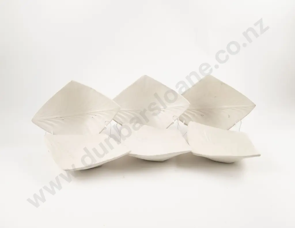 Set of Six Chris Weaver Leaf Series Dishes Image 1++