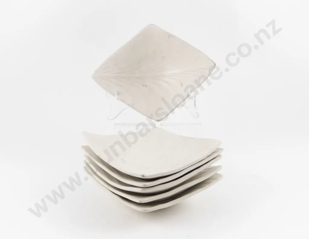 Set of Six Chris Weaver Leaf Series Dishes Image 1++