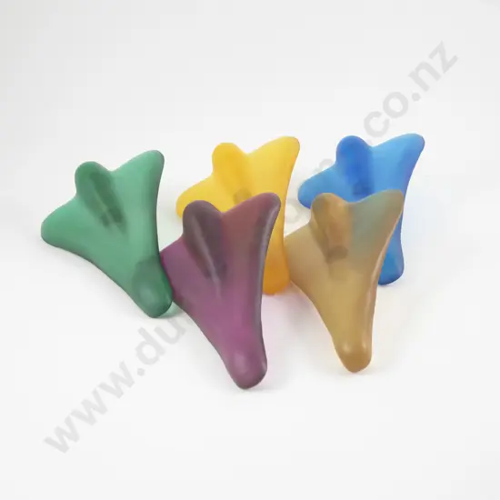 Five Simon Lewis Ward Cast Glass Jet Planes