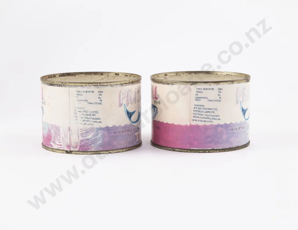 Two Dick Frizzell Tuna Cans Image 1++