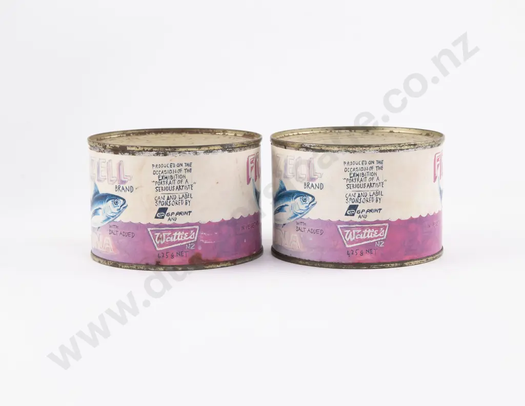 Two Dick Frizzell Tuna Cans Image 1++