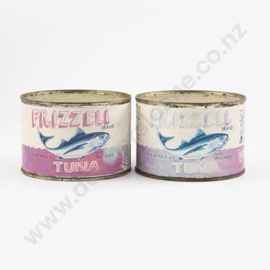 Two Dick Frizzell Tuna Cans