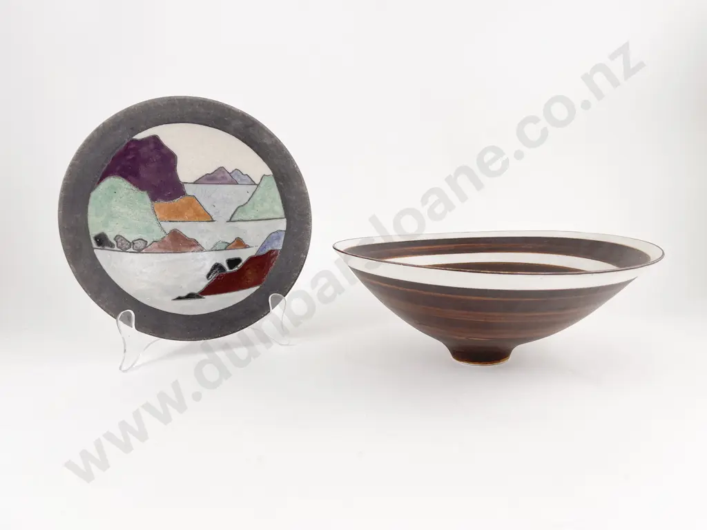 Adriana Hendel Raku-Fired Bowl & NZ Pottery Bowl Image 1++