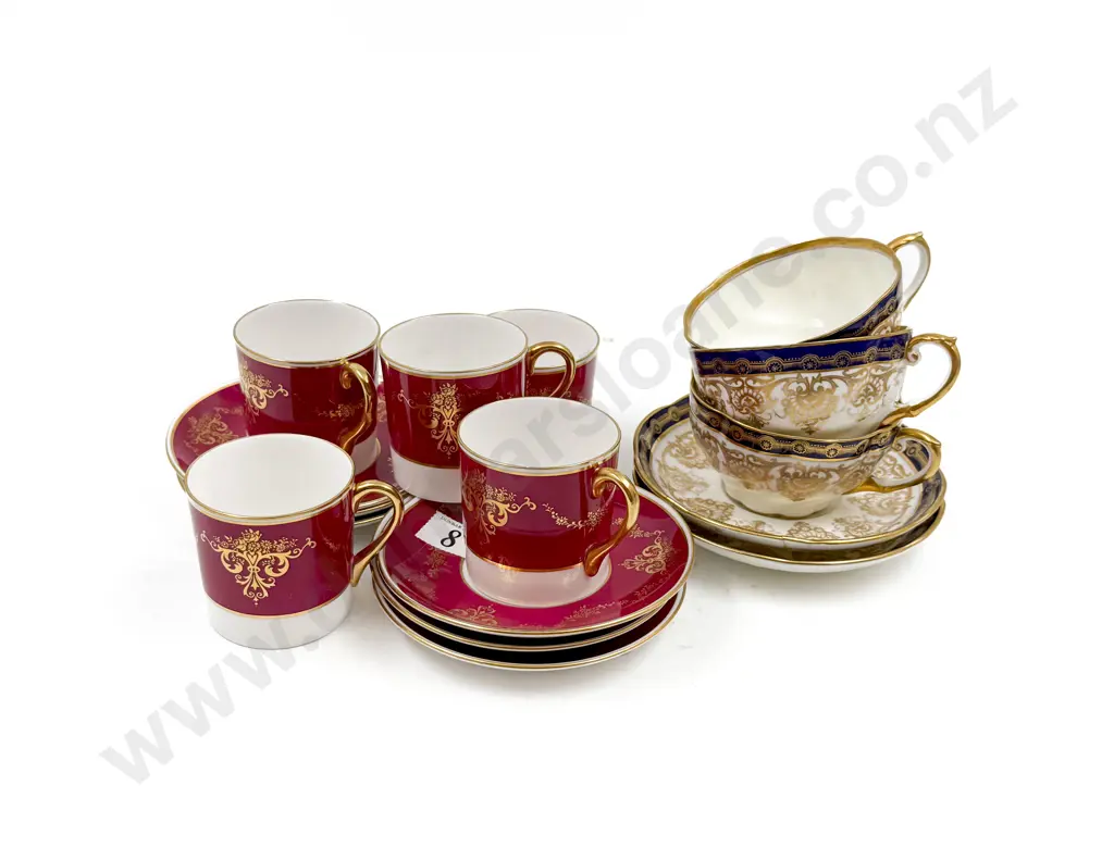Aynsley Part Teaset together with Shelley Coffee Cans & Saucers Image 1++