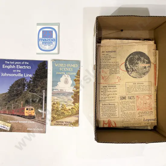 Small Quantity of Assorted Vintage Newspapers & Travel Pamphlets