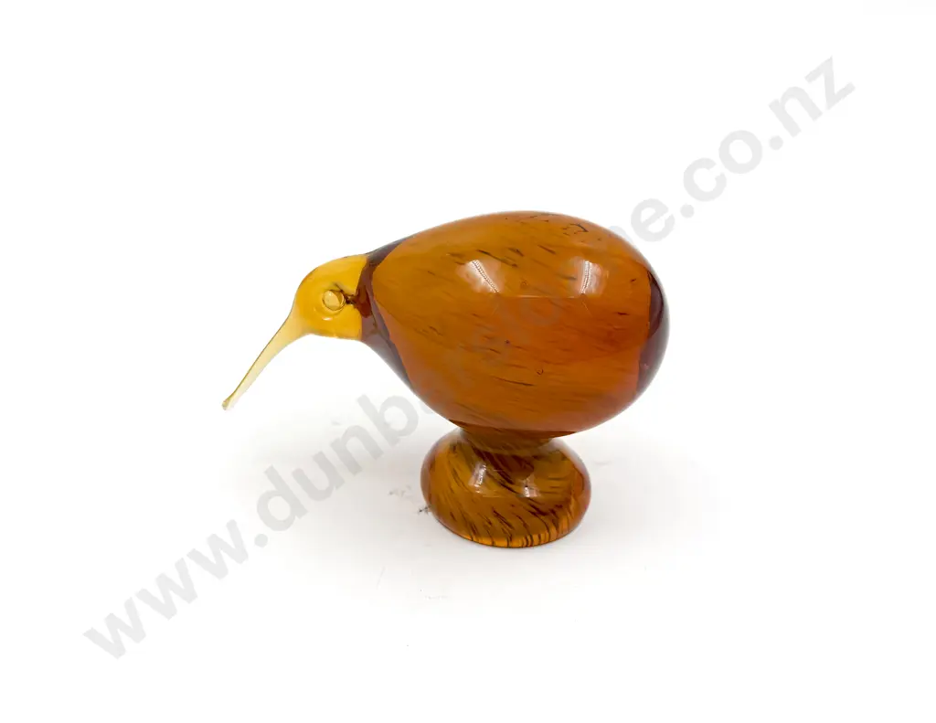 Hokitika Glass Art Glass Kiwi Image 1++
