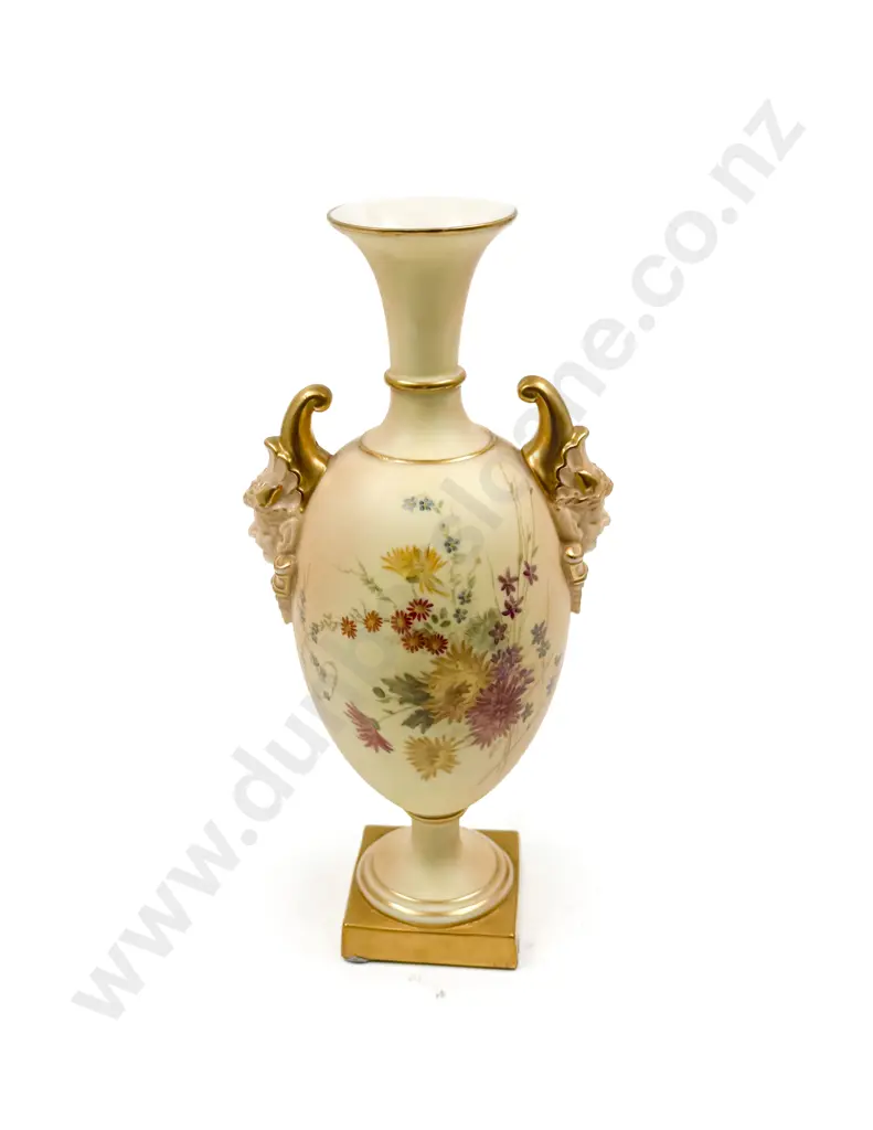 Royal Worcester Handpainted Vase Image 1++