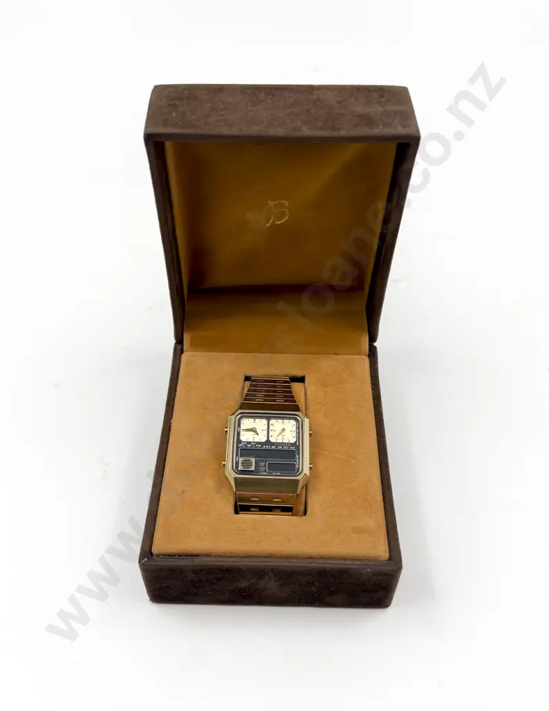 Vintage Citizen 30-5022 Ana/Digi Temp/ Quartz Wrist Watch Image 1++