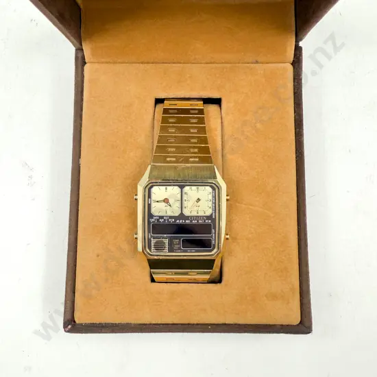 Vintage Citizen 30-5022 Ana/Digi Temp/ Quartz Wrist Watch