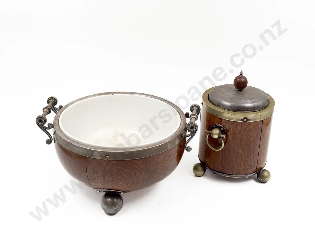 Biscuit Barrel together with Oak & Ceramic Lined Salad Bowl Image 1++