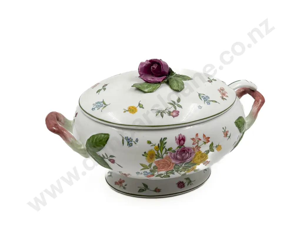 Franklin Mint Floral Decorated Tureen Image 1++