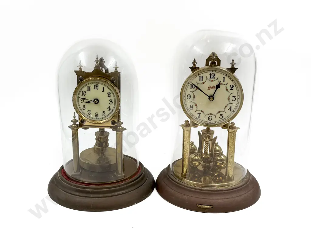 Two Dome Cased Clocks Image 1++