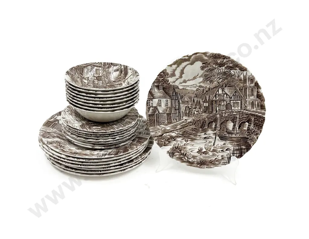 Alfred Meakin Staffordshire "The Post House" Assorted China Image 1++