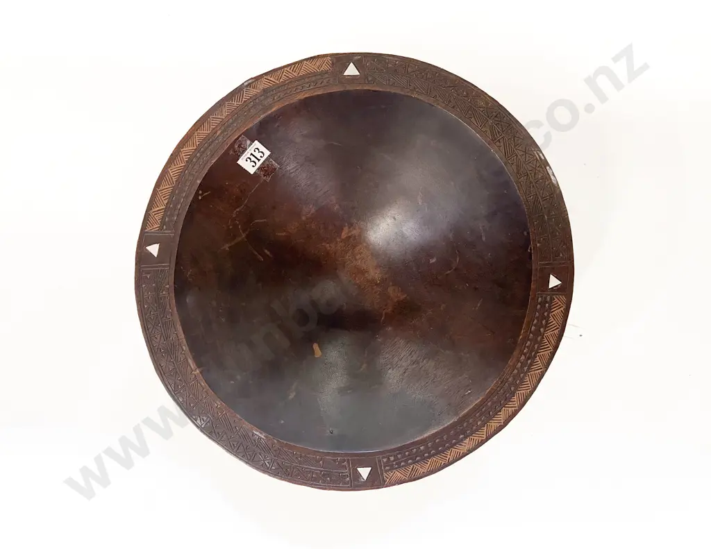 Inlaid Kava Bowl Image 1++