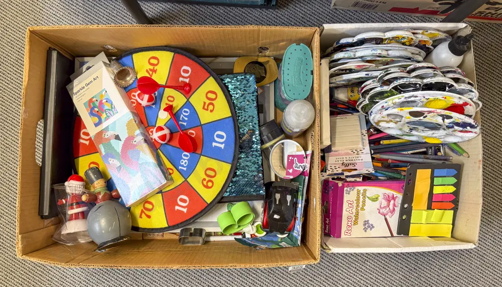 Quantity of Assorted Toys Art supplies Games etc Image 1++