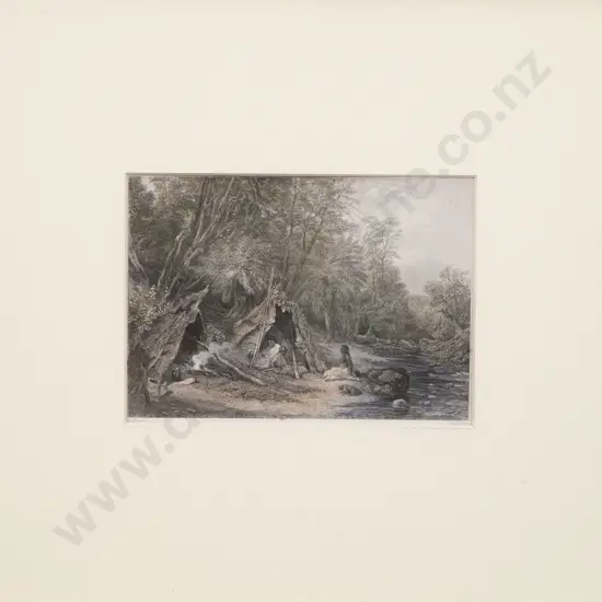 After Skinner Prout - A Native Australian Encampment c1876