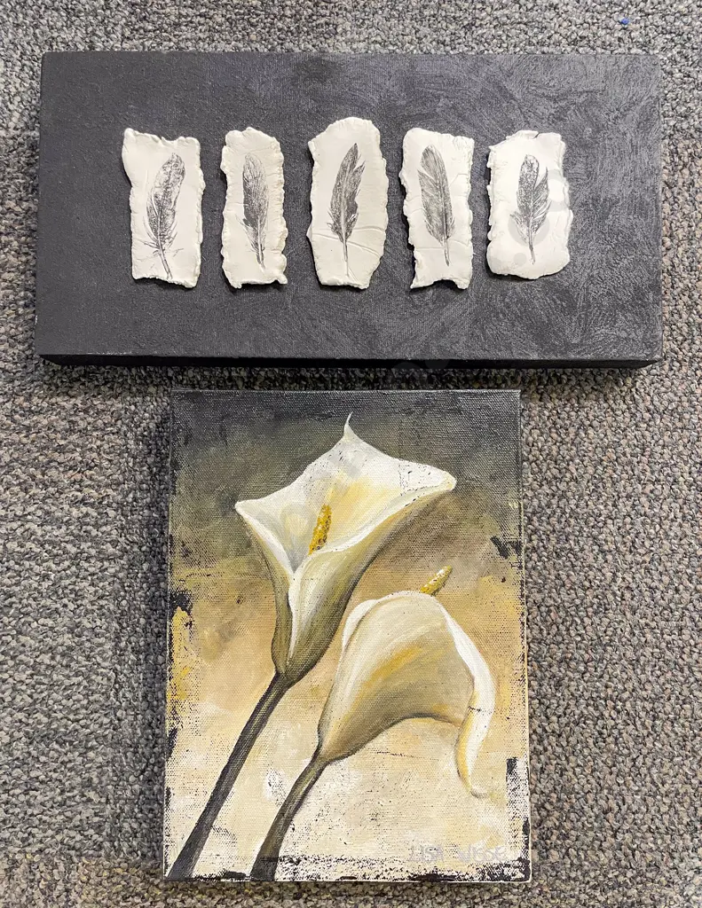 Mixed Media Abstract together with Floral Study Image 1++