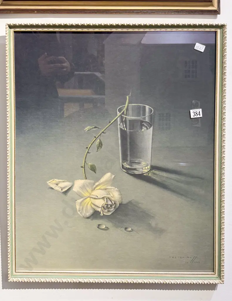 Tretchikoff "Rose & Water" Still Life Print Image 1++