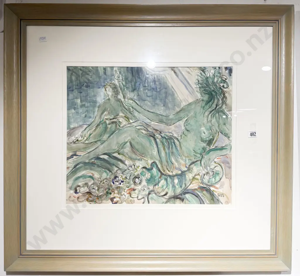 Richard Crisp - Figural Nude Study - Watercolour on Paper Image 1++
