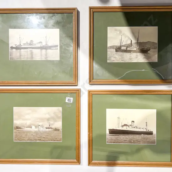 Four Assorted Black & White Maritime Photographs