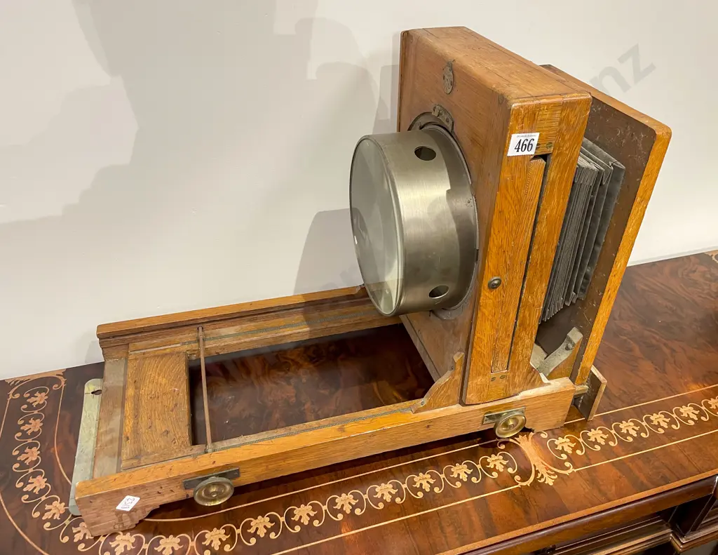 Vintage Oak Photographic Enlarger Image 1++