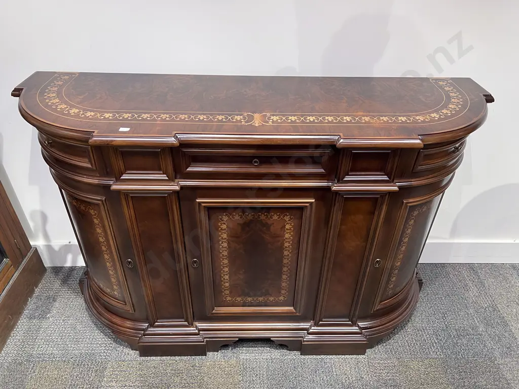 Reproduction Italian Style Inlaid Sideboard Image 1++