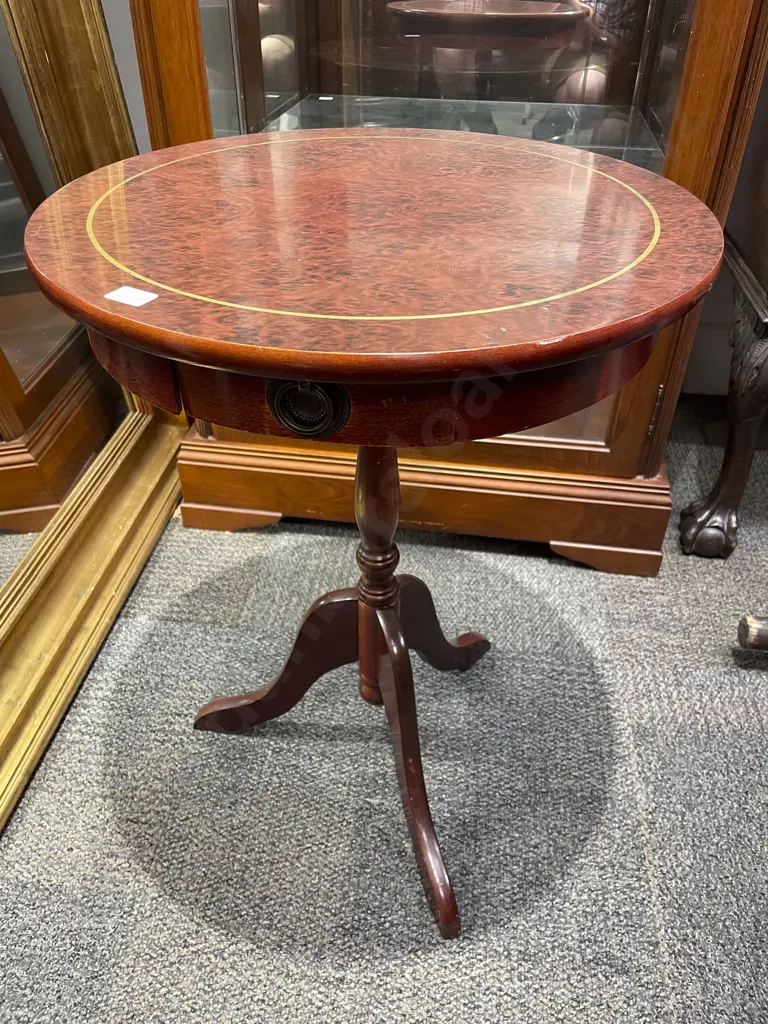 Reproduction Single Drawer Wine Table Image 1++