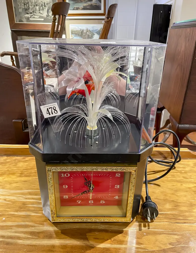 Floral Light Display Clock Image 1++