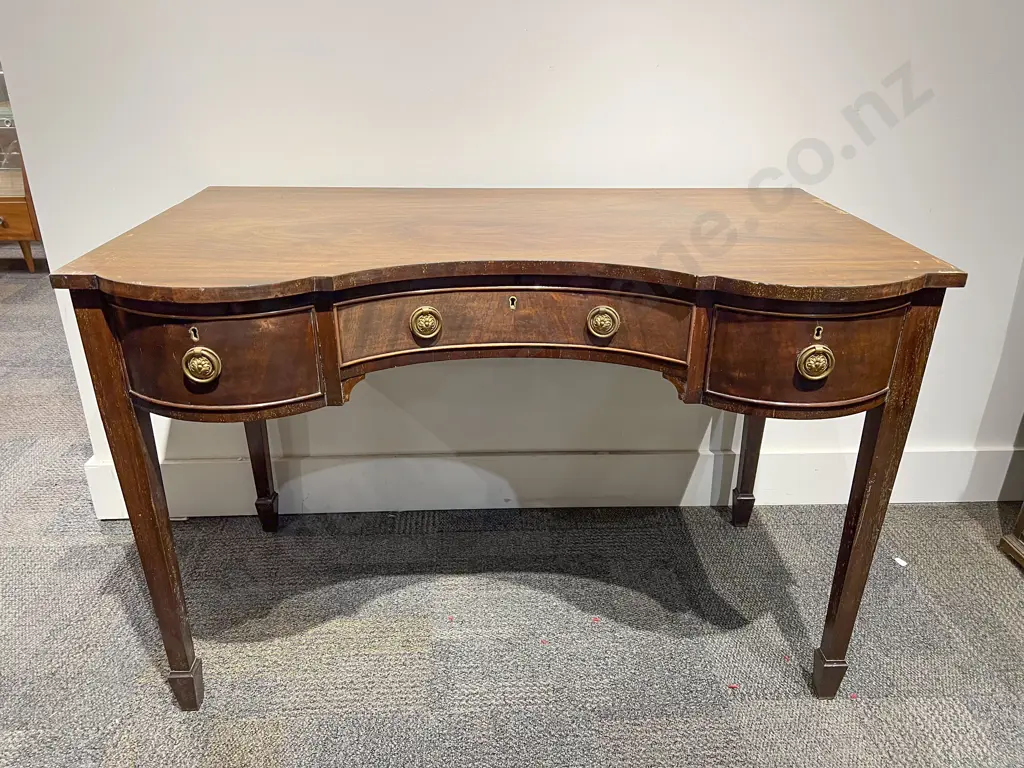 Edwardian Mahogany Desk Image 1++
