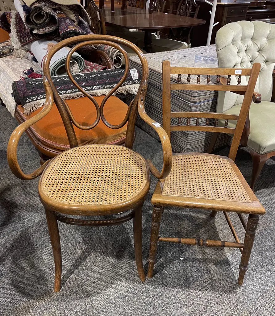 Wycombe Seated Bentwood Armchair together with Side Chair Image 1++