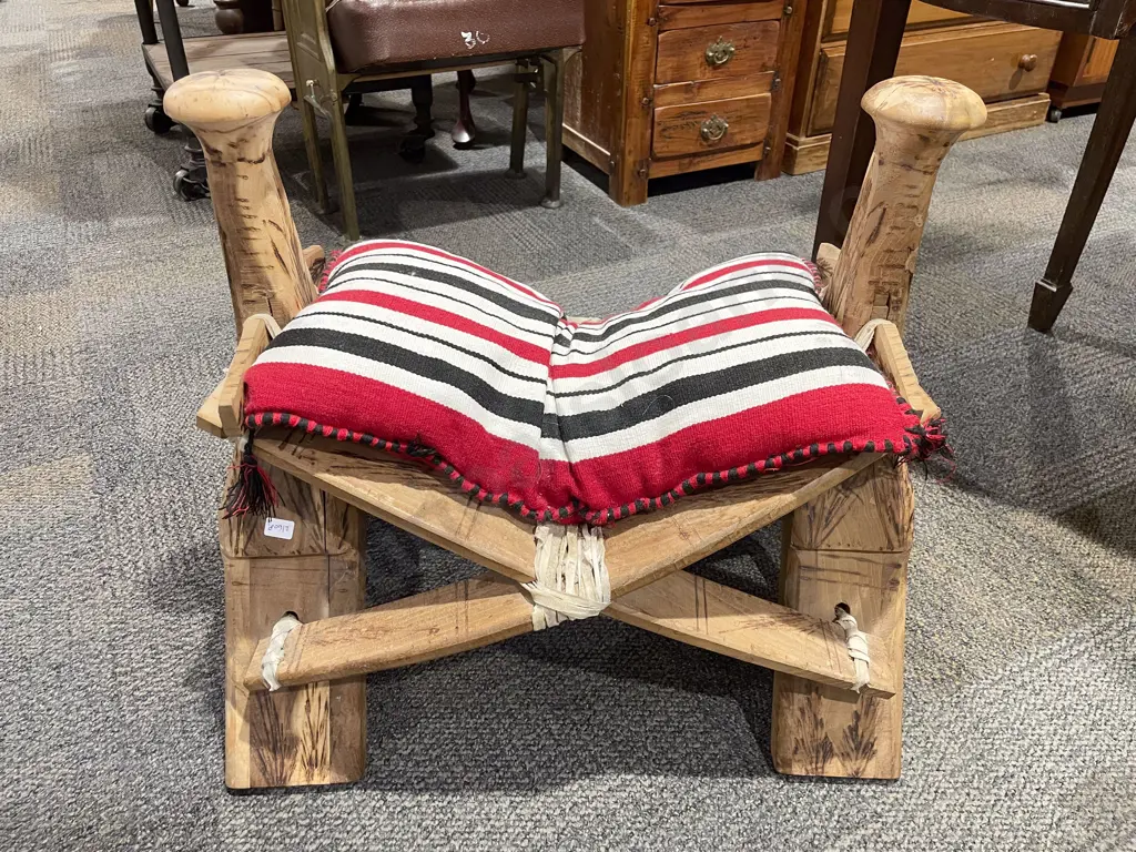 Vintage Camel Stool Image 1++
