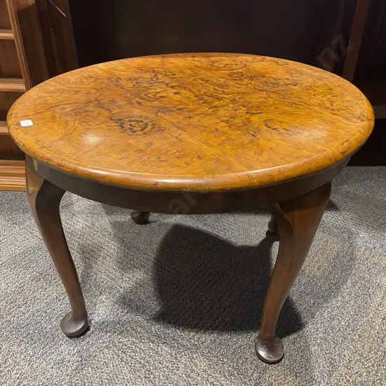 Reproduction Burr Walnut Occasional Table