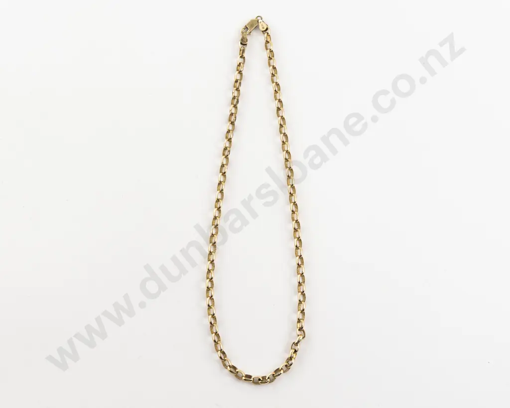 9ct Trace Link Neck Chain Image 1++