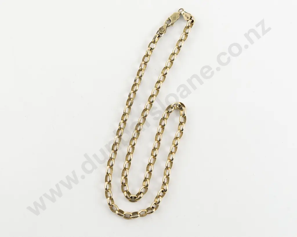 9ct Trace Link Neck Chain Image 1++