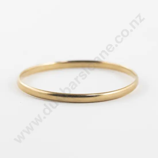 9ct Plain Bangle