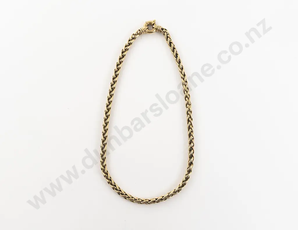 9ct Fancy Link Neck Chain Image 1++