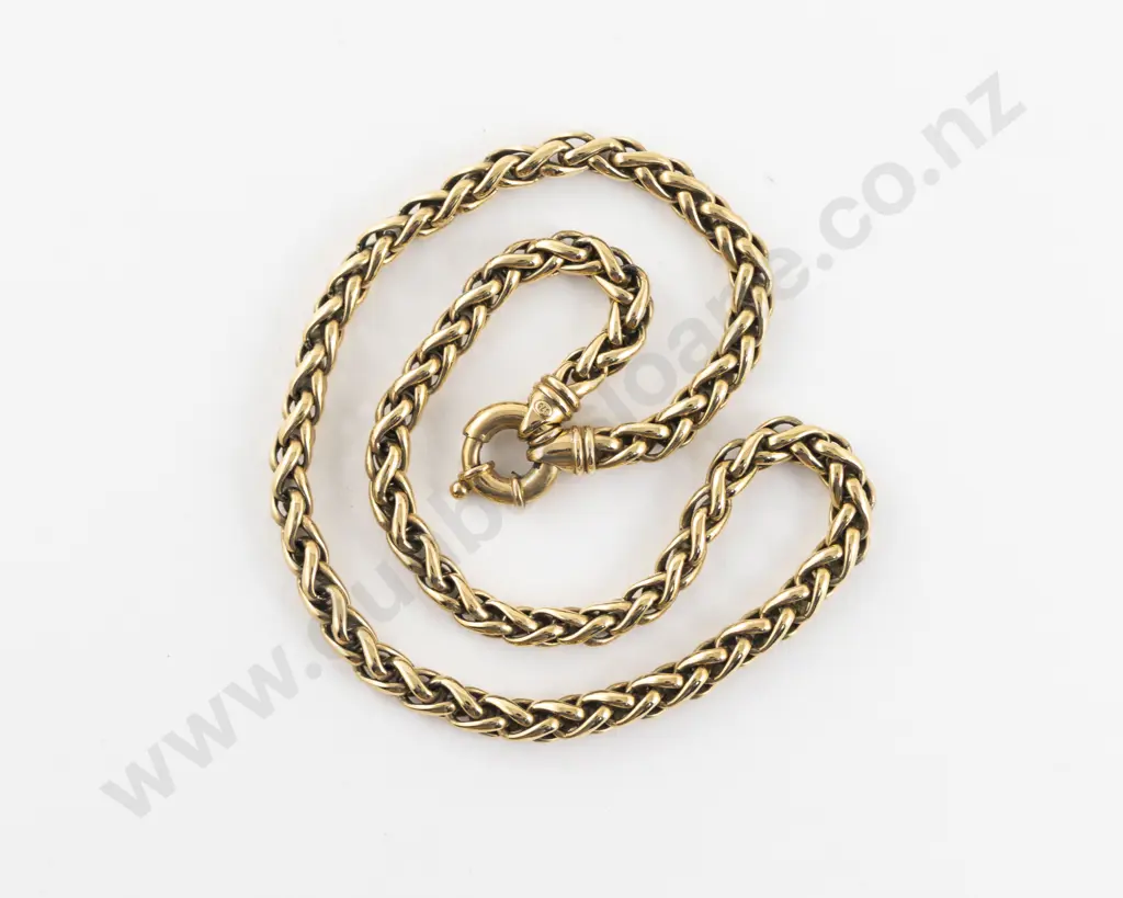 9ct Fancy Link Neck Chain Image 1++