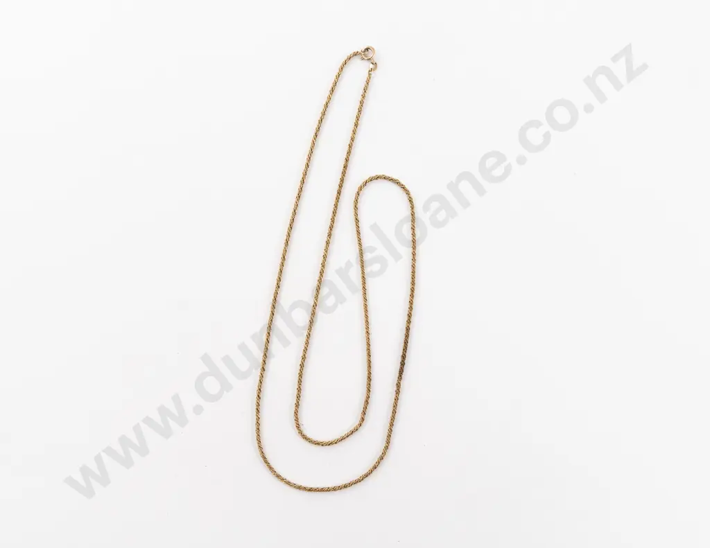 9ct Fancy Rope Twist Neck Chain Image 1++
