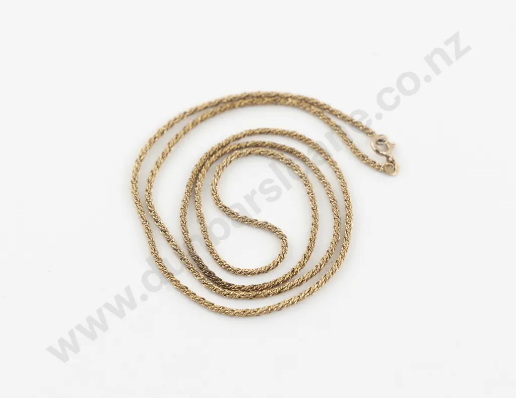 9ct Fancy Rope Twist Neck Chain Image 1++