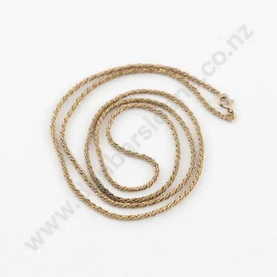9ct Fancy Rope Twist Neck Chain