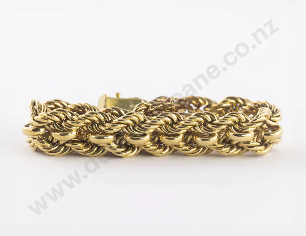18ct Fancy Rope Twist Bracelet Image 1++