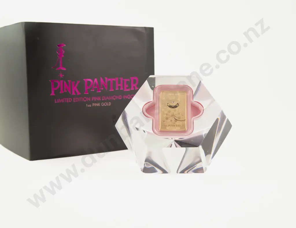 2018 Pink Panther 1oz Pink Gold Ingot Image 1++