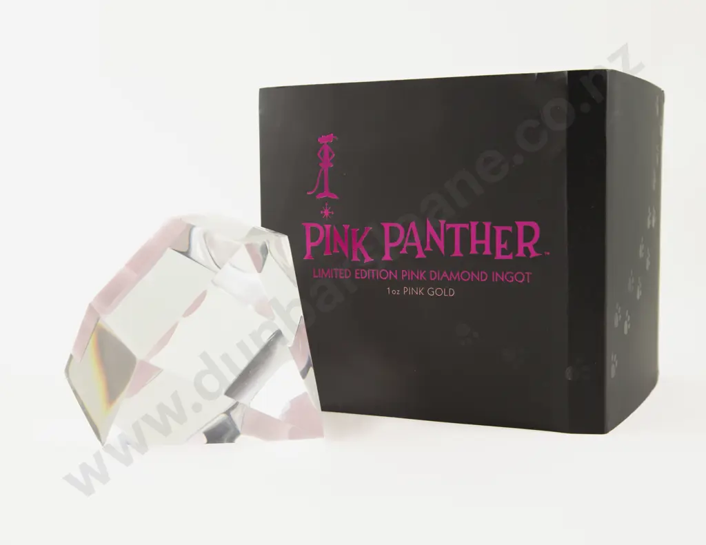 2018 Pink Panther 1oz Pink Gold Ingot Image 1++